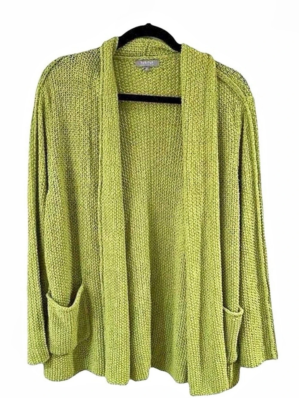 Habitat Open Front Knit Cardigan in Green Size Small